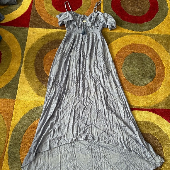 We’re All Pretty Girls Periwinkle Purple Tassel High Low Maxi Dress Women’s S - Picture 1 of 5
